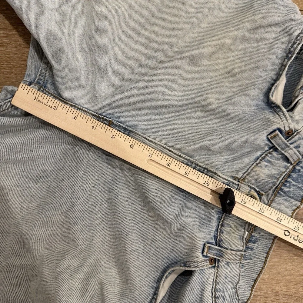 Levis Shorts Mens 34 Jean Denim 565 Wide Leg Jorts Medium‎ Wash Vintage